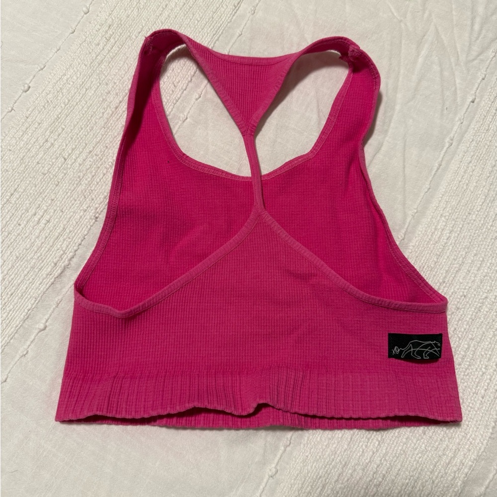 Tiger Friday Pink Racerback Sports Bra